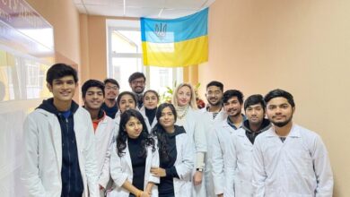 Indian students in Ukraine