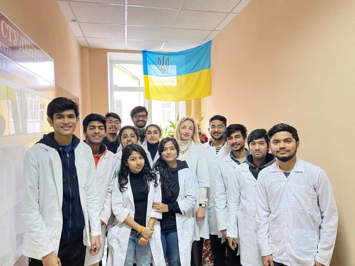 Indian students in Ukraine