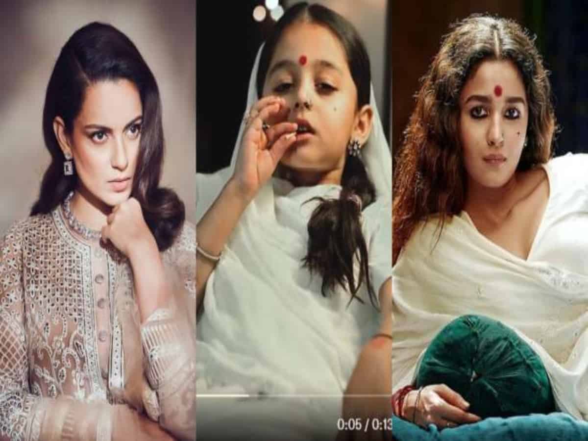 Kangana slams viral video of little girl imitating Alia Bhatt's character from 'Gangubai Kathiawadi'