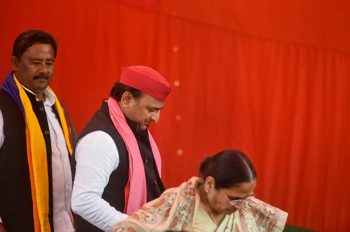 Samajwadi Party's public meeting in Varanasi