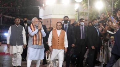 BJP wins Assembly polls: Celebrations at BJP HQ