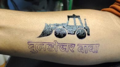 Craze for 'bulldozer' tattoos in Uttar Pradesh as people celebrate BJP's poll victory