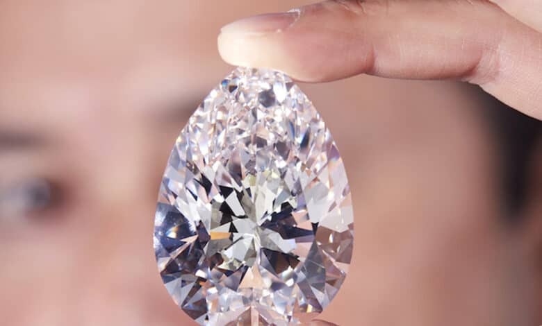The Rock, the largest white diamond ever to appear at auction