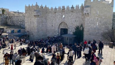 Palestinians clash with Israeli police at Jerusalem’s Damascus gate