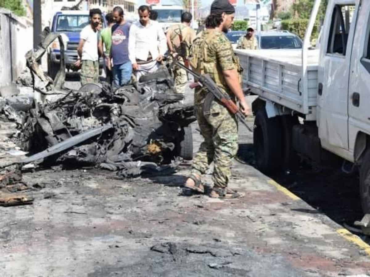Car bombing hit security checkpoint in Yemen's Aden