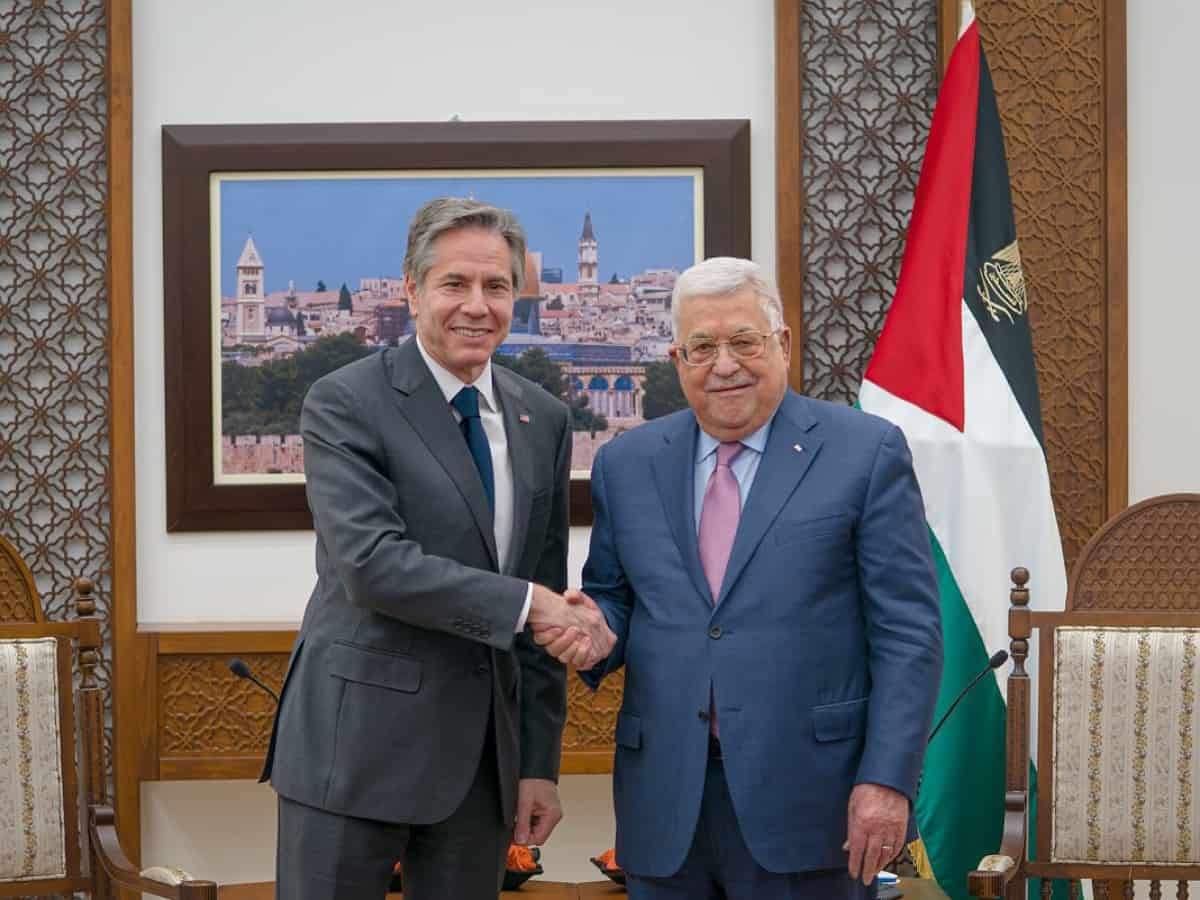 Palestinian President in talks with Blinken urges to end Israeli occupation