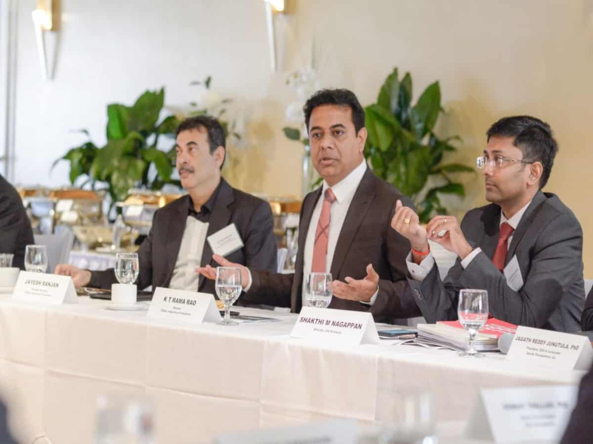 KTR invites US biotechnology companies to invest in Telangana