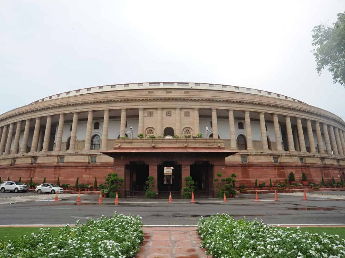 Manipur issue: LS adjourned till 2 pm, Oppn MPs protest in black clothes