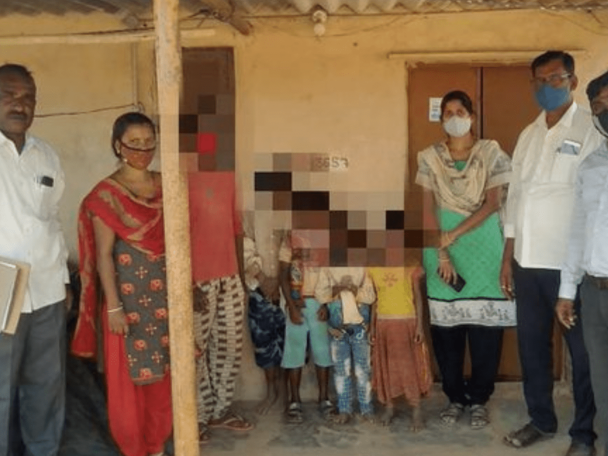 five minor boys from a brick kiln