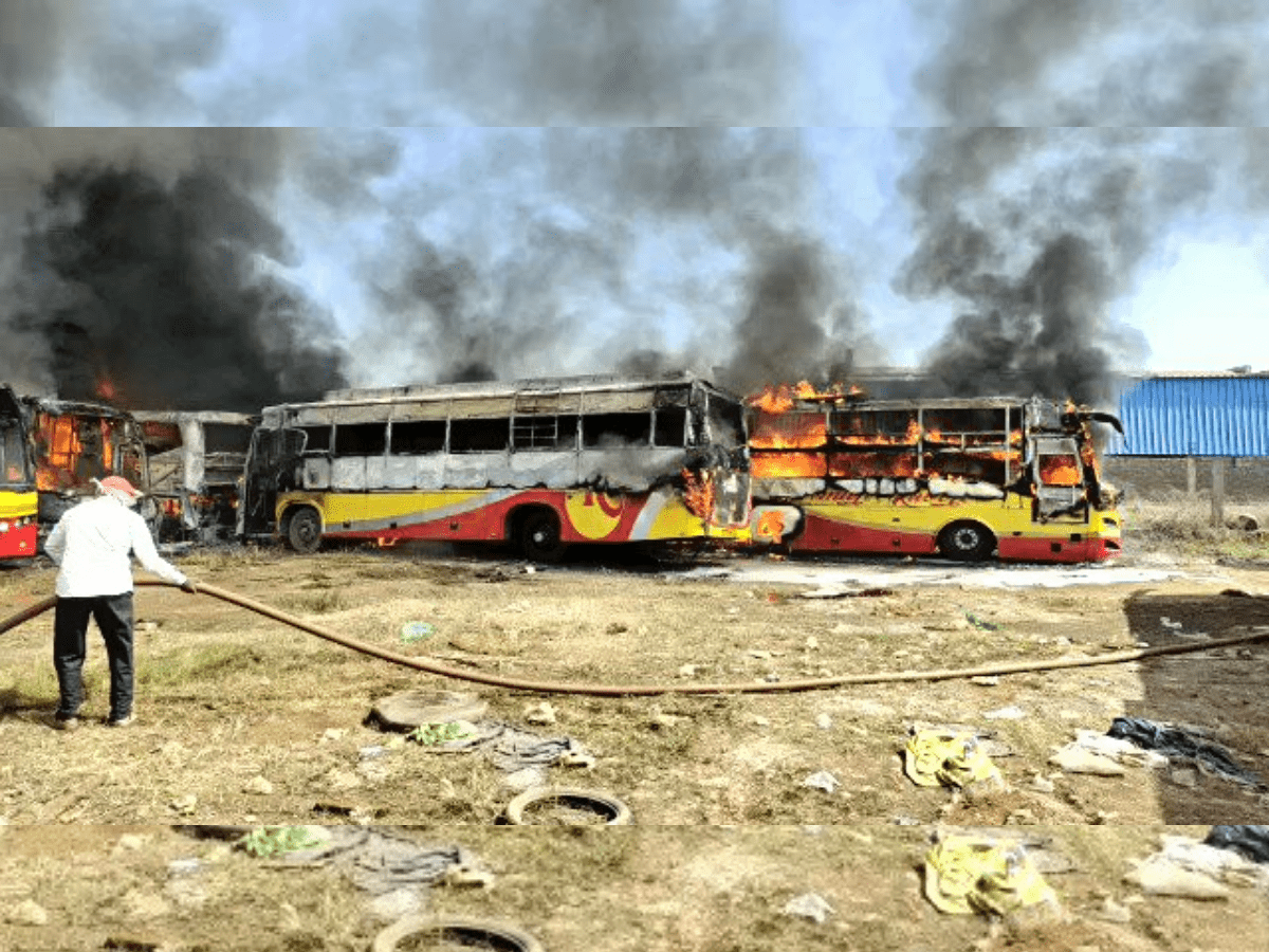 Buses in Andhra Town