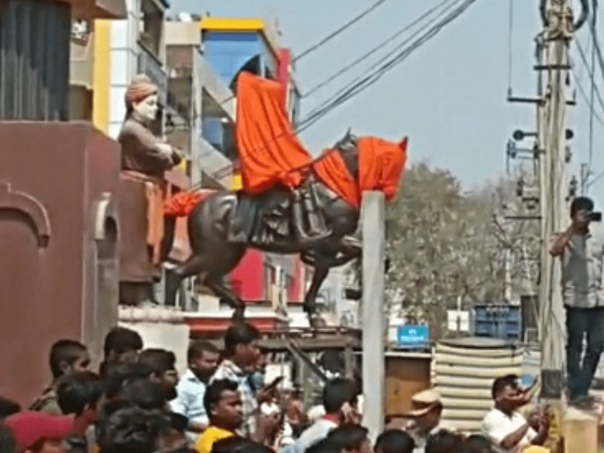 Shivaji's statue