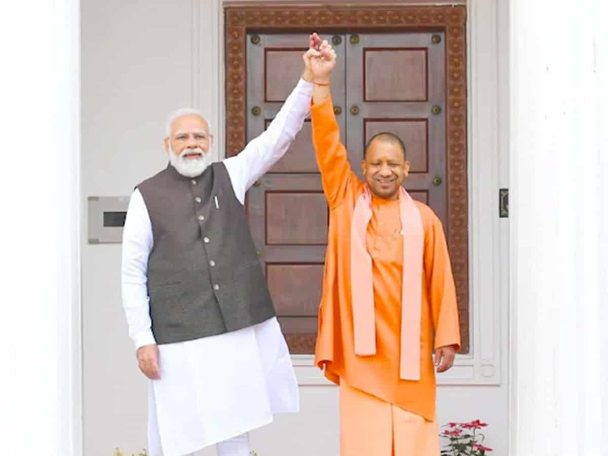 Yogi meets Prime Minister Modi to discuss new UP cabinet