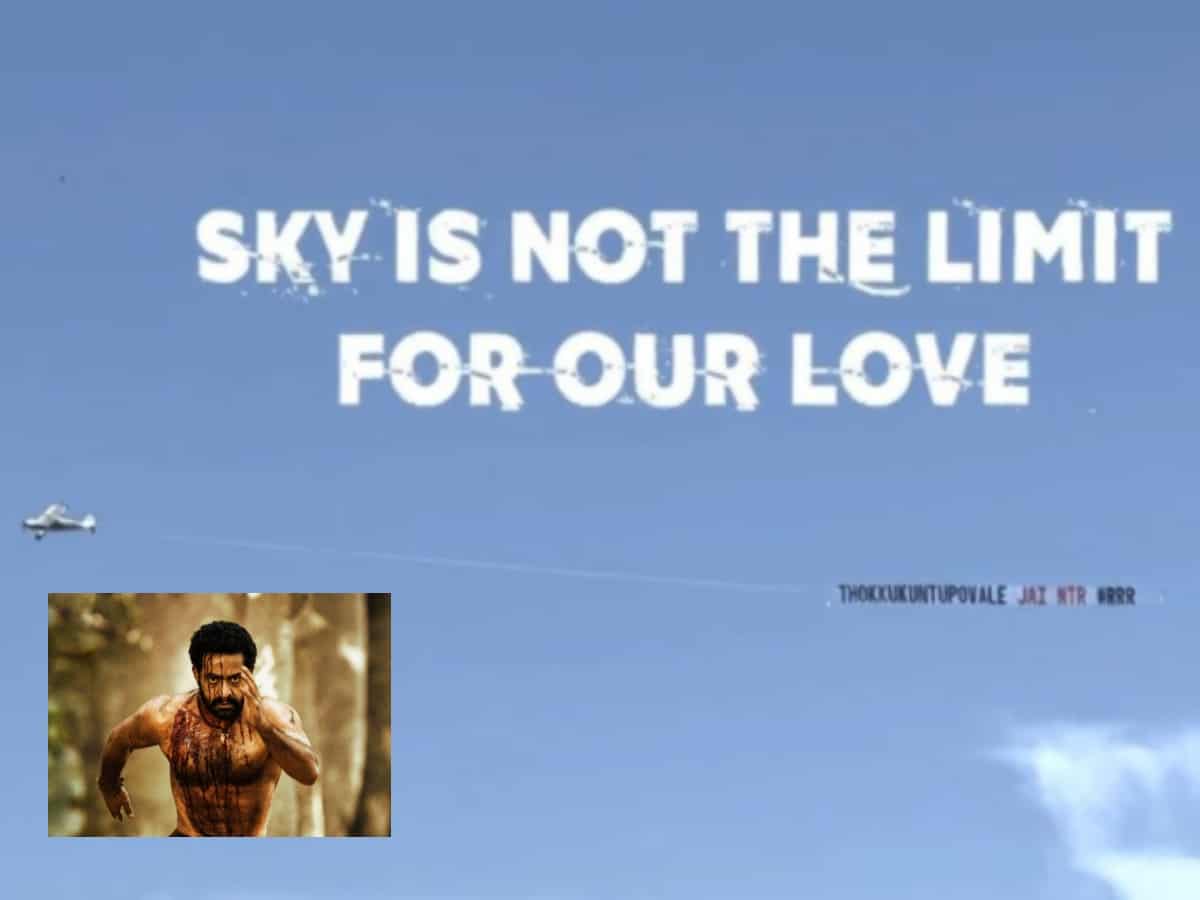 Fans of Jr NTR tether his dialogue from 'RRR' to aircraft in US