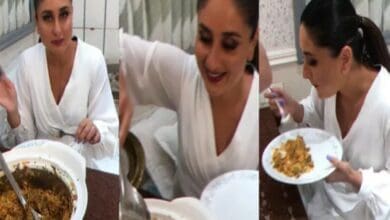 Kareena Kapoor enjoys biryani with team