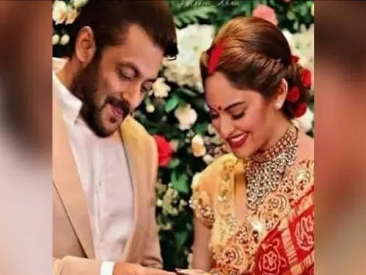 Sonakshi replies to her viral wedding photo with Salman Khan