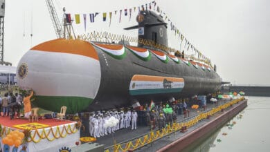 Launch of Vagsheer submarine