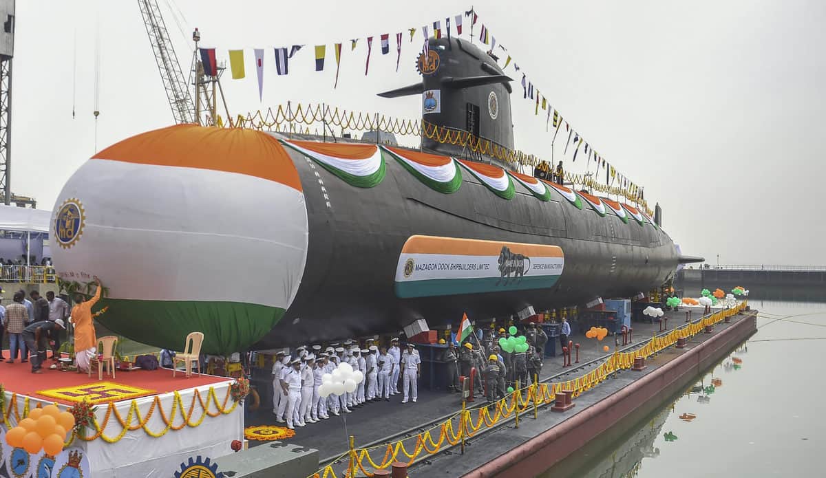 Launch of Vagsheer submarine