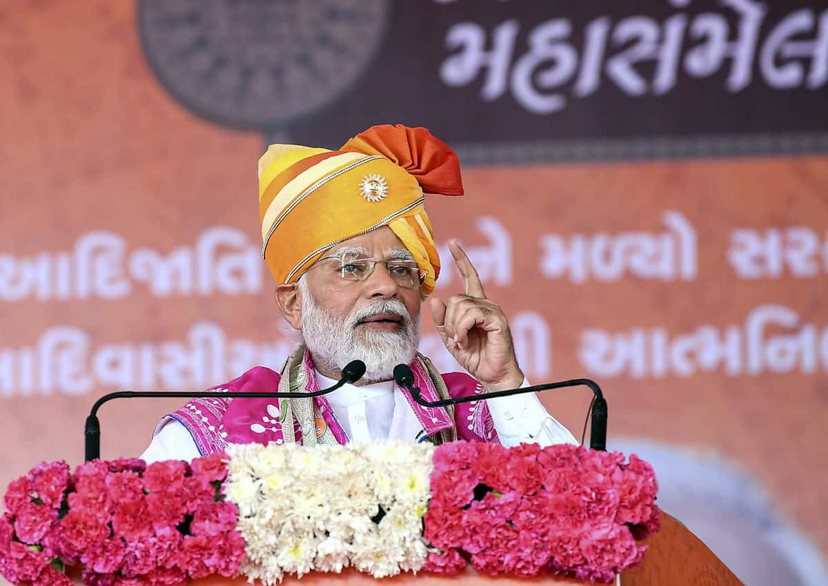 Prime Minister Narendra Modi launches developmental projects in Dahod