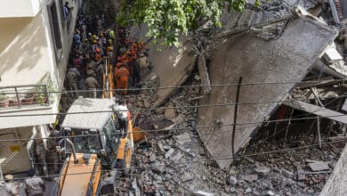 Building collapse in Delhi's Satya Niketan