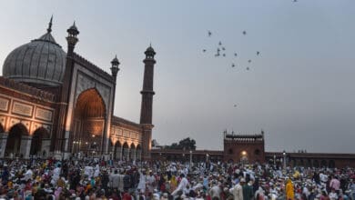 Jama Masjid on the last friday of the holy month of Ramadan