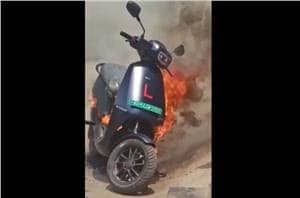 Chennai: One more E-scooter goes up in fire