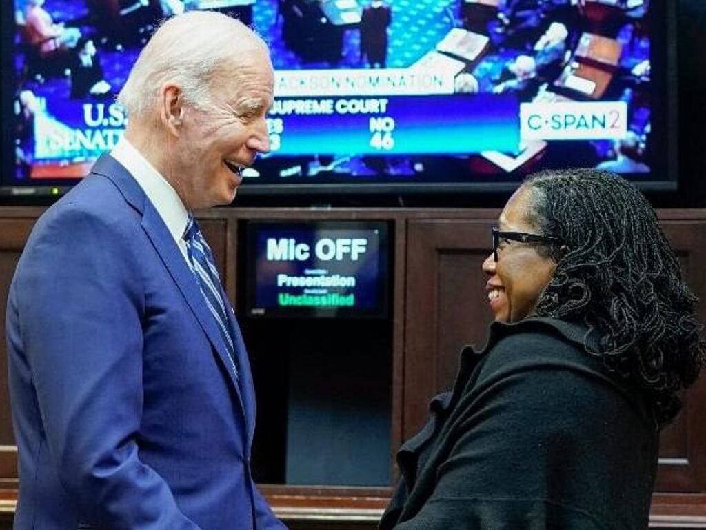 Ketanji Brown Jackson as first Black female justice on US supreme court