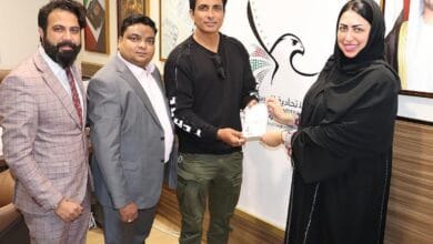 Sonu Sood honoured with UAE golden visa for humanitarian efforts.