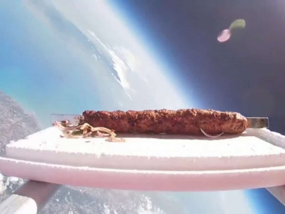 Watch: Turkish restaurant owner launches kebab into space