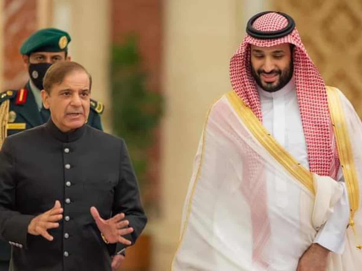 In first official visit as Pakistan's PM Shehbaz Sharif meets Saudi Crown Prince