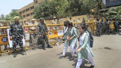 Jahangirpuri: Locals offer namaz at C-block mosque amid heavy security