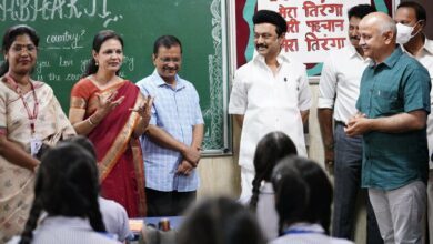 Tamil Nadu CM Stalin visits Delhi Govt schools, Mohalla clinics with Kejriwal