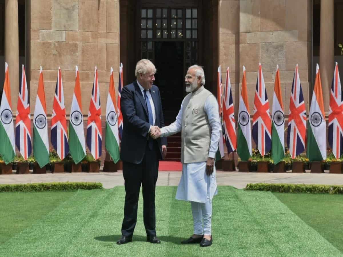 PM Modi, Boris Johnson hold talks to further intensify ties