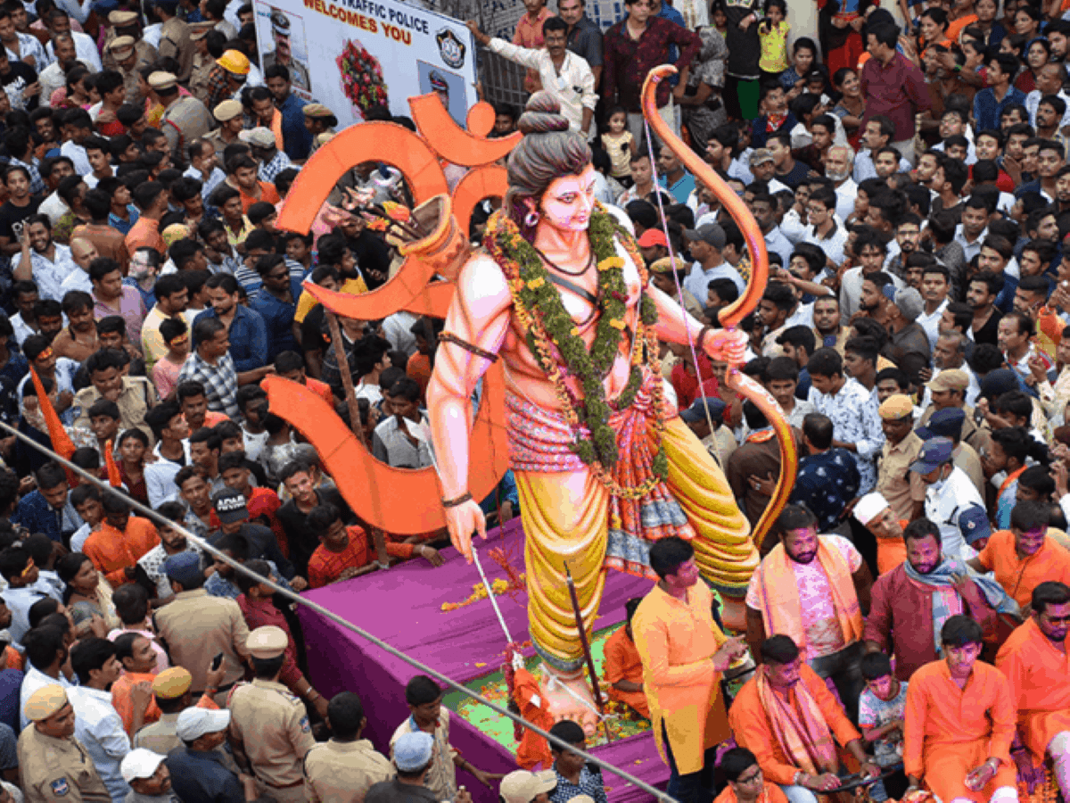 Ram Navami procession in Hyderabad