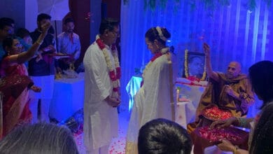 Tina Dabi and Pradeep Gawande ties knot with Ambedkar's picture as witness