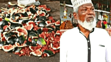 a Muslim vendor in Dharwad district