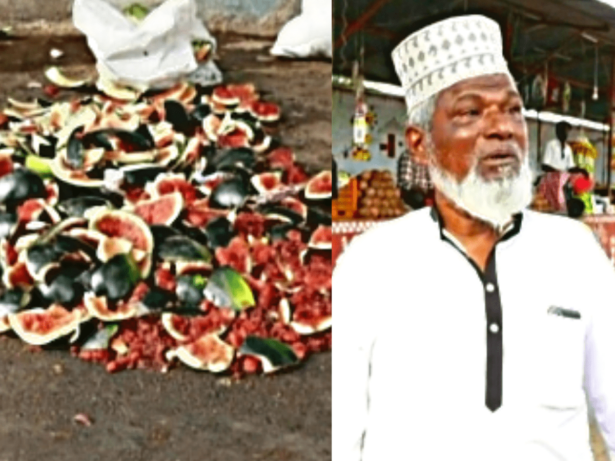 a Muslim vendor in Dharwad district