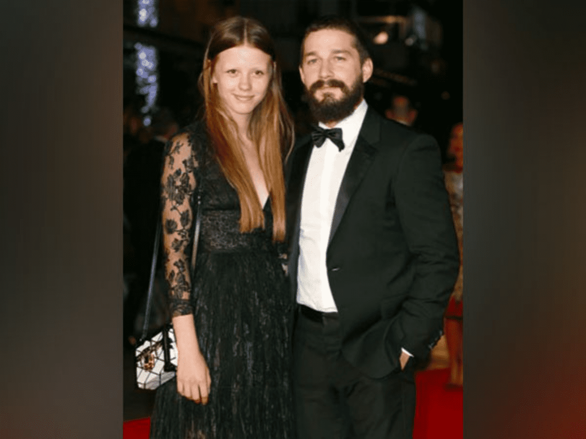 actor Shia LaBeouf and actor-model Mia Goth