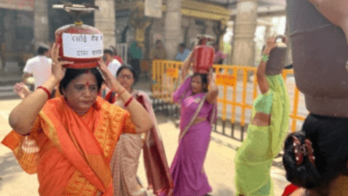 Women perform Garba with LPG cylinder to protest price rise