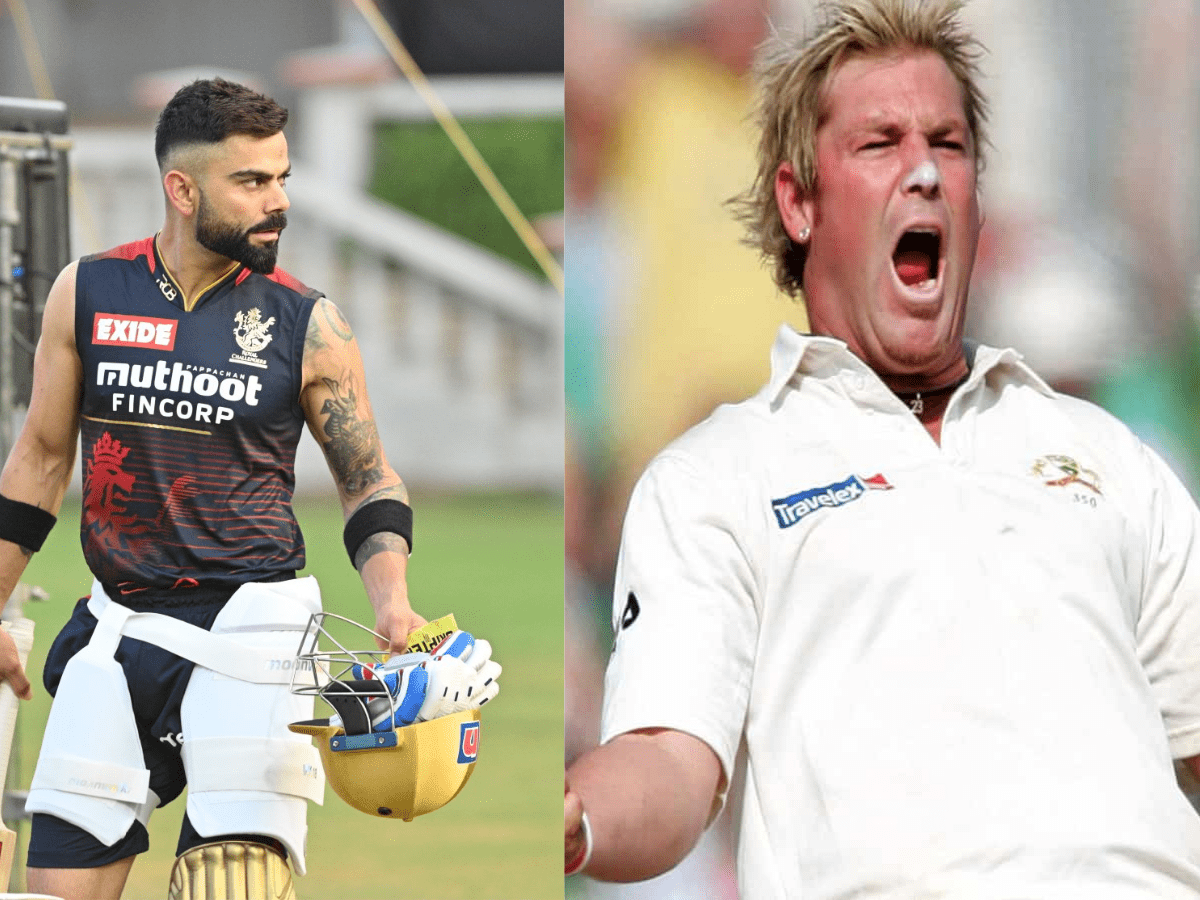 Virat Kohli and Shane Warne