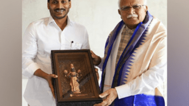 YS Jagan Mohan Reddy met Haryana Chief Minister Manohar Lal Khattar-ANI