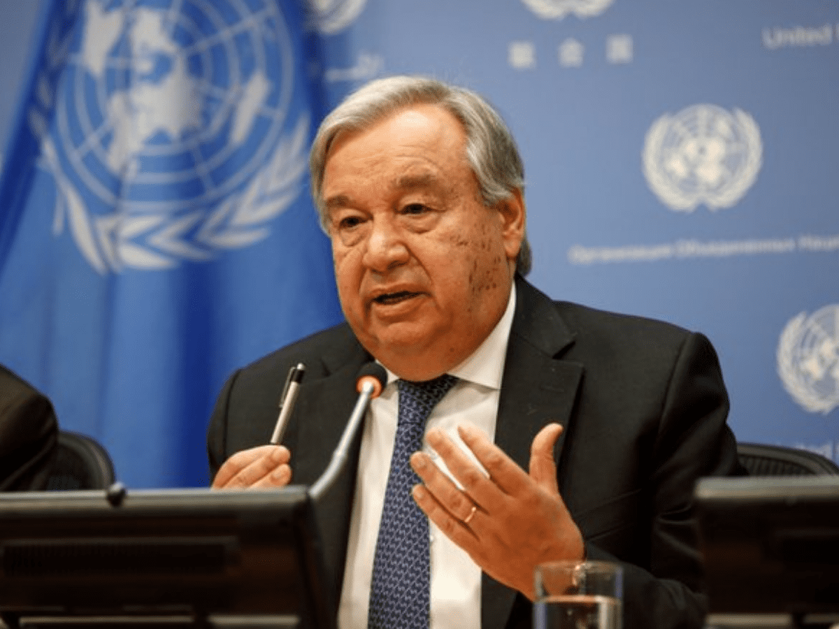 UN Secretary General Antonio Guterres