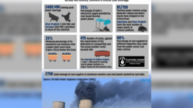 Less than one day coal left in many places