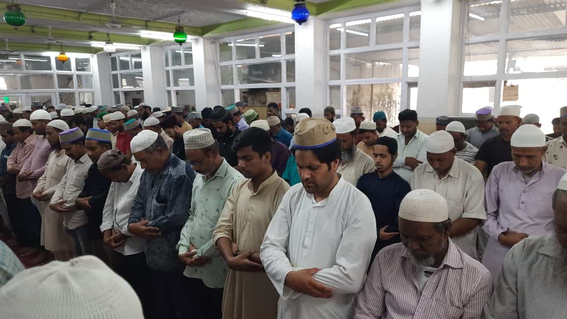 Friday prayer at Masjid-e-Mahboob Shahi