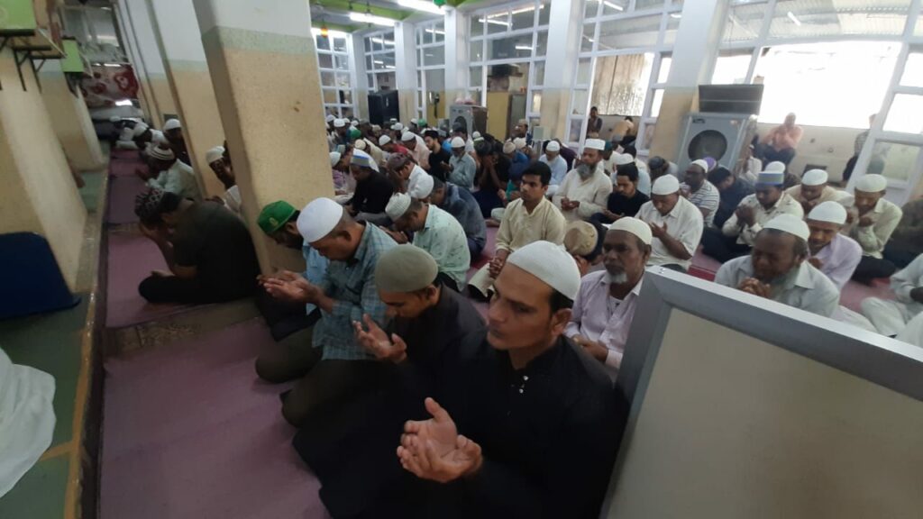 Friday prayer at Masjid-e-Mahboob Shahi