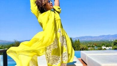 'Desi girl' Priyanka Chopra looks blissful in yellow kurta set