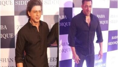 SRK, Salman slay in black at Baba Siddique Iftaar party