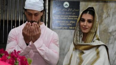 Tiger Shroff, Tara Sutaria offer prayers at Dargah, Mandir - Pics