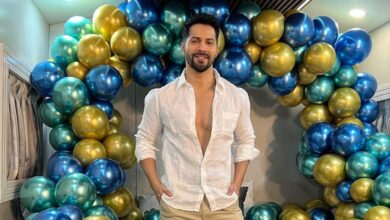 Varun Dhawan celebrates 35th birthday on 'Bawaal' film set