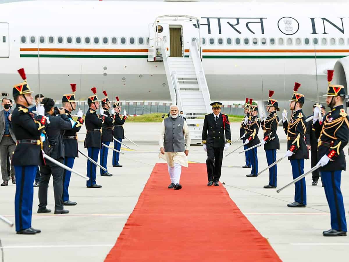 Prime Minister Narendra Modi in France