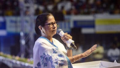 Mamata Banerjee at an event in Kolkata